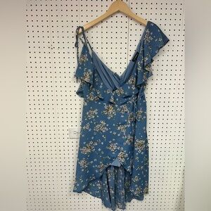 La Charme U Floral Blue Dress
